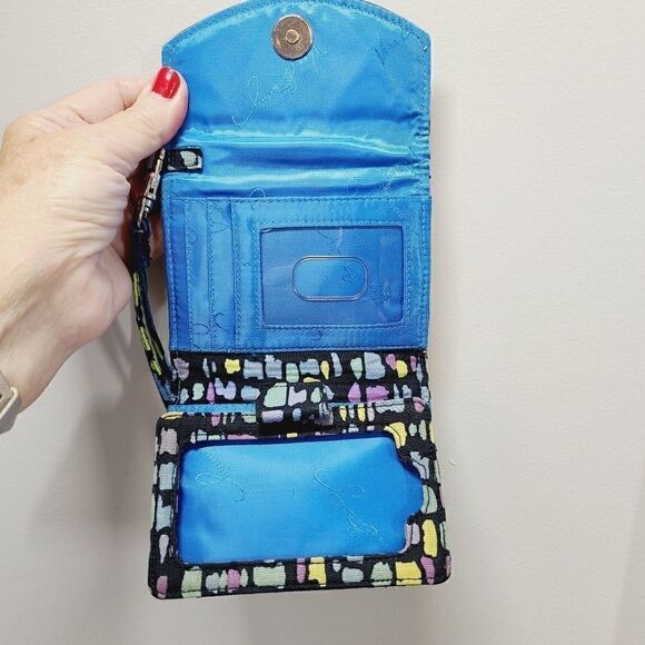 Vera Bradley "Indigo Pop" Wristlet - Picture 2 of 5